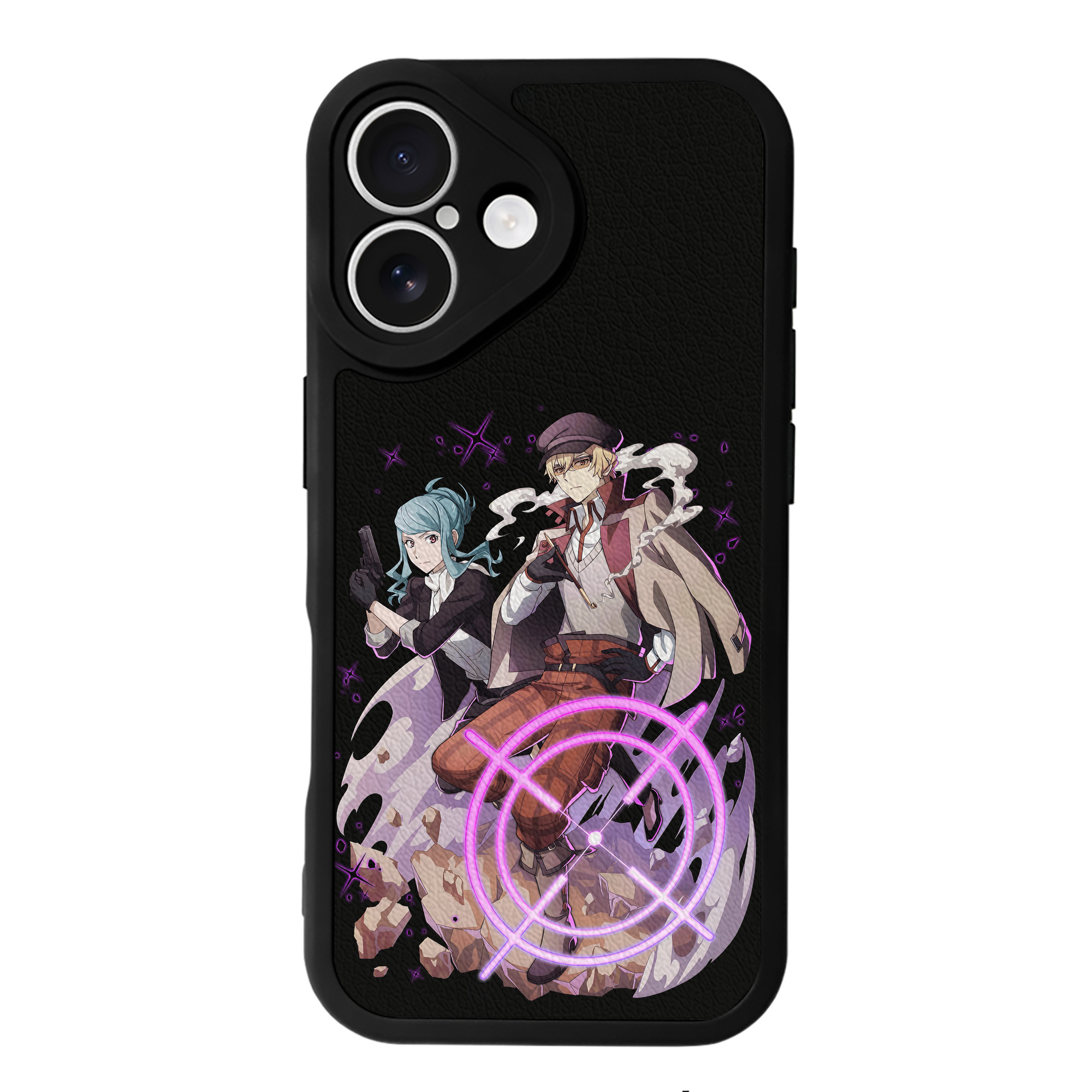 （画像用） 文豪ストレイドッグス Bungo Stray Dogs 【iPhone 16シリーズ対応】シリコンスマホケース（レザー調） 材質：シリコン